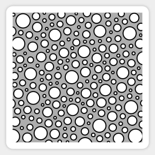 Grey Agaric Polka Dots Sticker